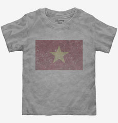 Retro Vintage Vietnam Flag Toddler Shirt
