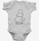 Rocks Balance white Infant Bodysuit