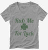 Rub Me For Luck Womens Vneck