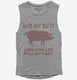 Rub My Butt Then You Can Pull My Pork Funny BBQ  Womens Muscle Tank