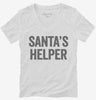 Santas Helper Womens Vneck Shirt 666x695.jpg?v=1700409886