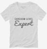 Sarcasm Level Expert Womens Vneck Shirt 666x695.jpg?v=1700526268