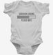 Sarcasm Loading white Infant Bodysuit