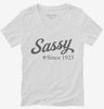 Sassy Since 1923 Womens Vneck Shirt 666x695.jpg?v=1707290862