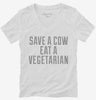 Save A Cow Eat A Vegetarian Womens Vneck Shirt 666x695.jpg?v=1700498277