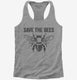 Save The Bees Colony Collapse  Womens Racerback Tank