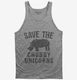 Save The Chubby Unicorns Rhino grey Tank
