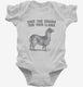 Save The Drama For Your Llama white Infant Bodysuit