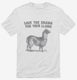 Save The Drama For Your Llama white Mens