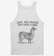 Save The Drama For Your Llama white Tank