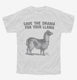 Save The Drama For Your Llama white Youth Tee