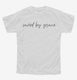 Saved By Grace white Youth Tee