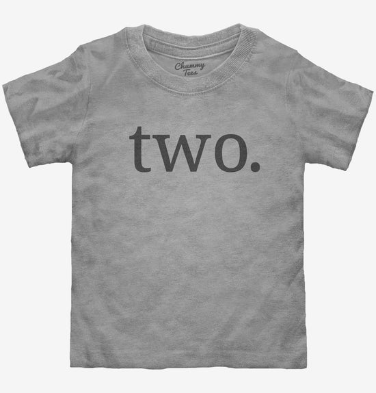 Second Birthday Two T-Shirt