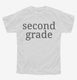 Second Grade Back To School white Youth Tee