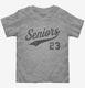 Seniors Class of 2023 grey Toddler Tee
