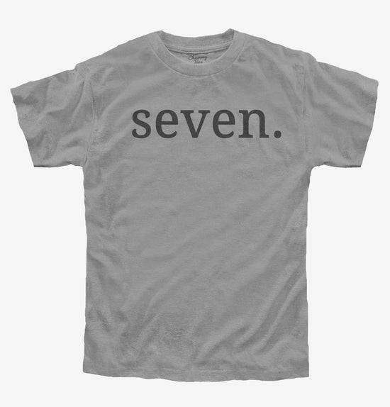 Seventh Birthday Seven T-Shirt