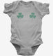 Shamrock Boob grey Infant Bodysuit
