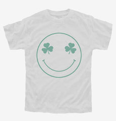 Shamrock Smiley Face Youth Shirt