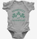 Shamrocks And Shenanigans grey Infant Bodysuit