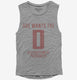 She Wants The D Destruction Of Patriarchy grey Womens Muscle Tank