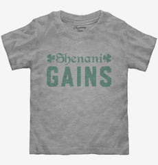 Shenani Gains St Patrick's Day Workout Toddler Shirt