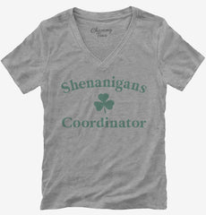 Shenanigans Coordinator Womens V-Neck Shirt