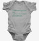 Shenanigator grey Infant Bodysuit