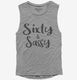 Sixty and Sassy 60th Birthday  Womens Muscle Tank