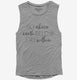Sky Above Me Earth Below Me Fire Within Me grey Womens Muscle Tank