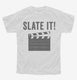 Slate It Funny Movie Producer white Youth Tee