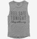 Sleep With A Cop Police Humor  Womens Muscle Tank