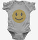 Smiley Face grey Infant Bodysuit