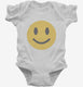 Smiley Face white Infant Bodysuit