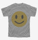 Smiley Face grey Youth Tee
