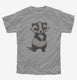 Smiling Badger grey Youth Tee