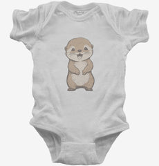 Smiling Otter Baby Bodysuit