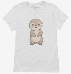 Smiling Otter Womens T-Shirt