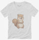 Smiling Squirrel  Womens V-Neck Tee
