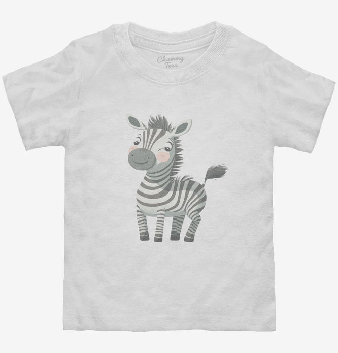 Smiling Zebra Toddler Shirt