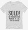 Sold To The Gorgeous Woman In The White Dress Womens Vneck Shirt 666x695.jpg?v=1700406674