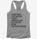 Sometimes I Use Words I Don't Understand Funny  Womens Racerback Tank