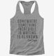 Somewhere Something Incredible Is Waiting To Be Known Carl Sagan Quote  Womens Racerback Tank