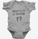 Soon To Be A Daddy Baby Footprints  Infant Bodysuit