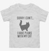 Sorry I Cant I Have Plans With My Cat Toddler Shirt 666x695.jpg?v=1700452024