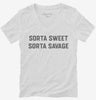 Sorta Sweet Sorta Savage Womens Vneck Shirt 666x695.jpg?v=1700371140