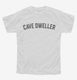 Spelunking Cave Diving Cave Dweller white Youth Tee