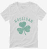 St Patricks Day Hooligan Shamrock Womens Vneck Shirt 666x695.jpg?v=1700325963