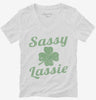 St Patricks Day Sassy Lassie Womens Vneck Shirt 666x695.jpg?v=1700452119