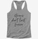 Storms Don't Last Forever grey Womens Racerback Tank