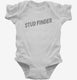 Stud Finder white Infant Bodysuit
